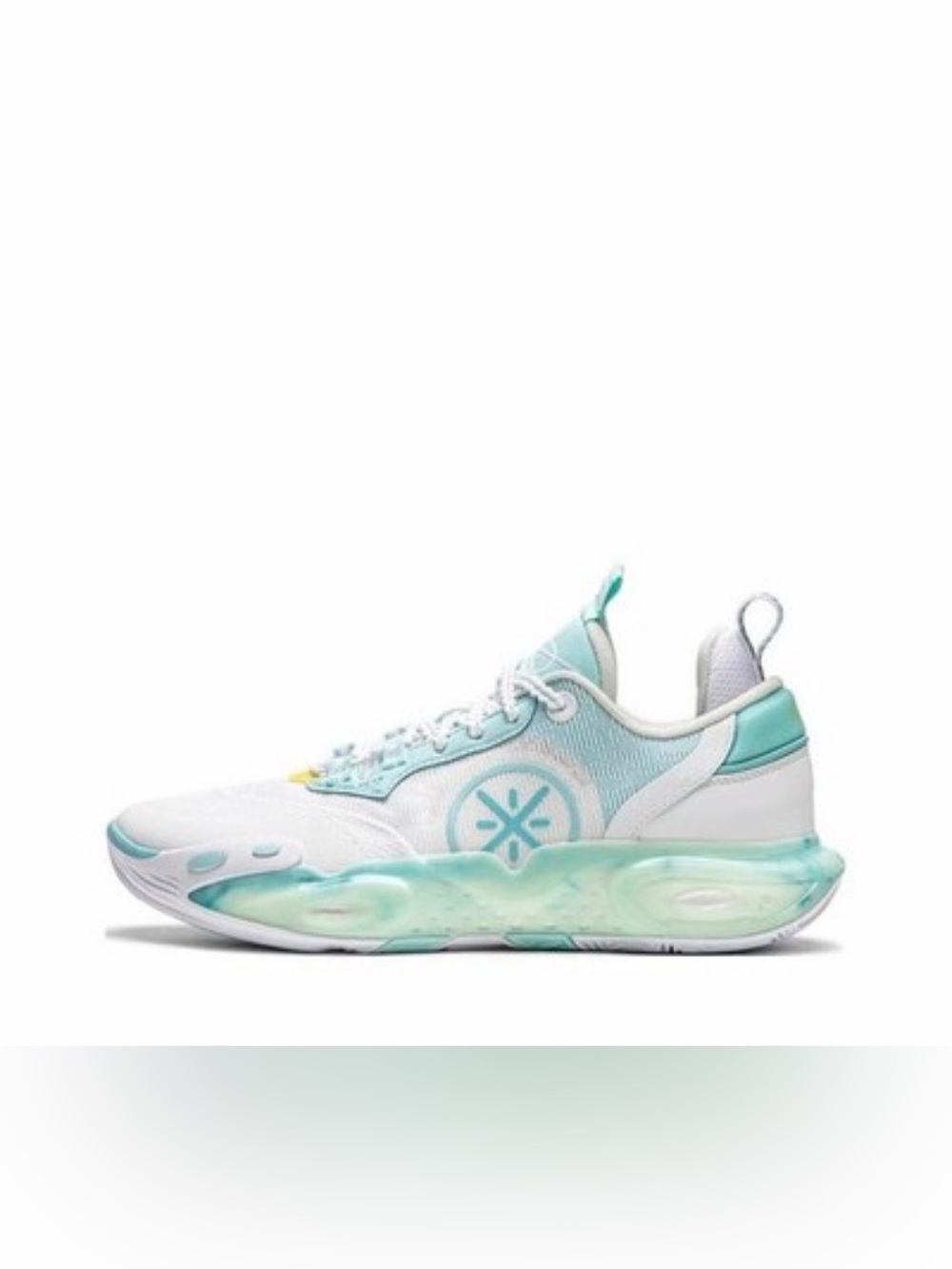 Li-Ning Way of Wade 12 Youth White and Aqua Sneakers - brand new